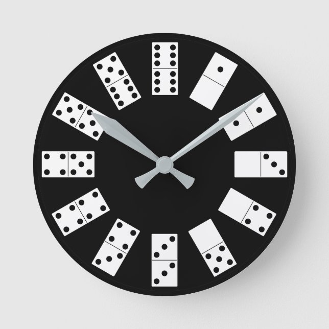 Domino Clock Rund Klocka (Framsida)