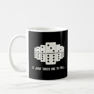 Domino Effect Fallet Domino Tiles Retro Board Gam Kaffemugg