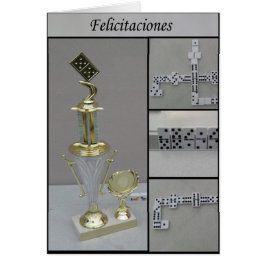 domino Felicitaciones Hälsningskort