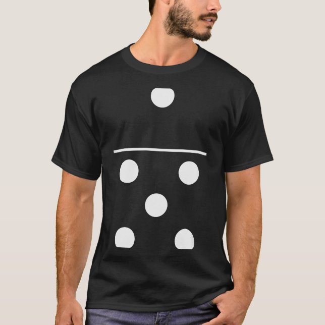 Domino Game 5 1 Funny Halloween Group Costume Shir T Shirt (Framsida)