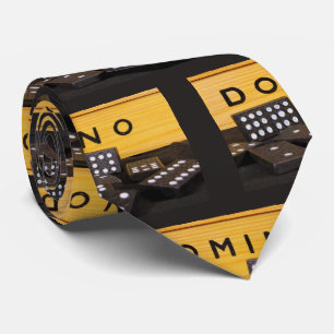 Domino Game Dominos Print Necktie Slips