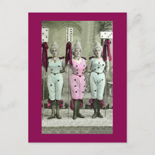 Domino Girls Vykort