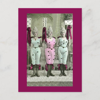 Domino Girls Vykort