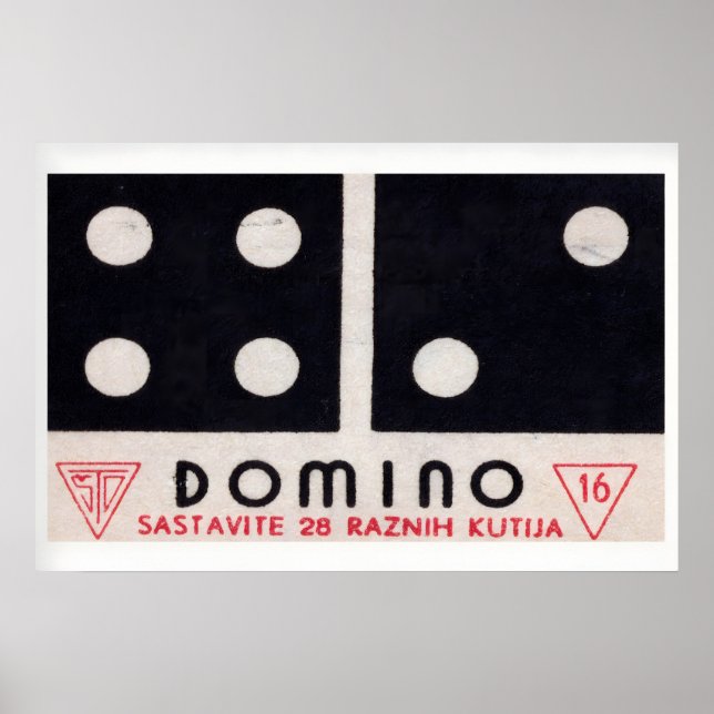 Domino - Matchbox Print - Aesthetic Wall Art Poster (Framsidan)