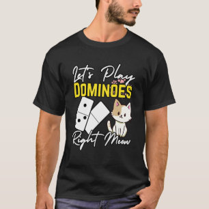 Domino och katter Spelare Domino T Shirt