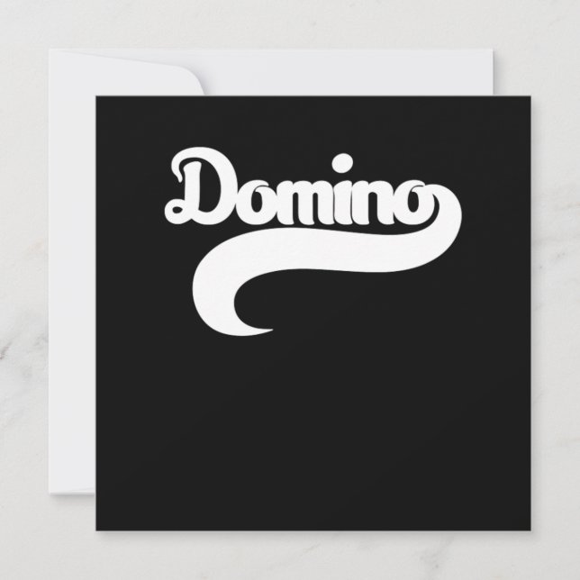 Domino Player Dominoes Tiles Puzzler Game Gift Inbjudningar (Framsida)