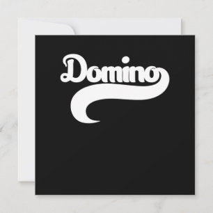 Domino Player Dominoes Tiles Puzzler Game Gift Inbjudningar