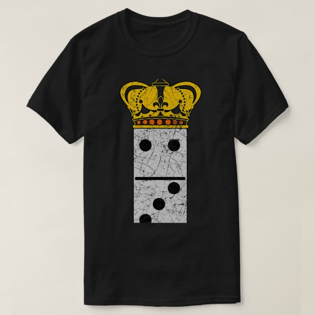 Domino Queen Dominoes Player Tile Game T Shirt (Design framsida)