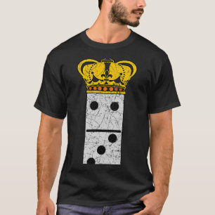 Domino Queen Dominoes Player Tile Game T Shirt