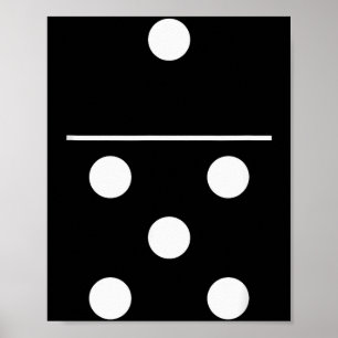 Domino spel 5 1 Rollig Halloween Grupp Kostym Tröj Poster
