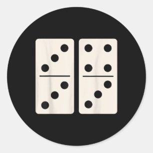 Domino spel 6 7 Roligt 67 Alpha Slang Gen Z Hjärnr Runt Klistermärke