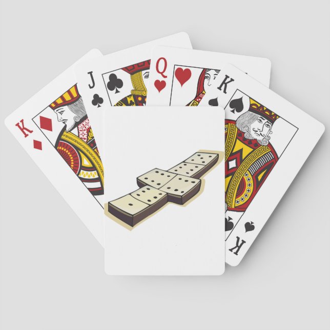 Domino spelar leka kort kortlek (Baksidan)