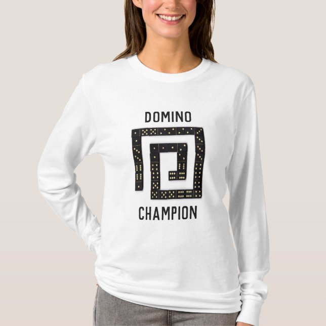 Domino Spiral Champion Långärmad T-Shirt (Framsida)