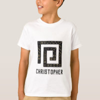 Domino Spiral Namn T-Shirt (barn)