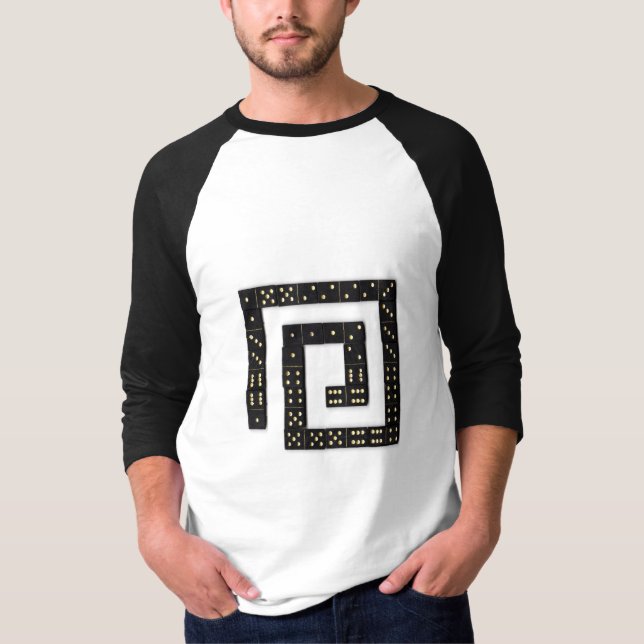 Domino Spiral Raglan T-Shirt (Framsida)