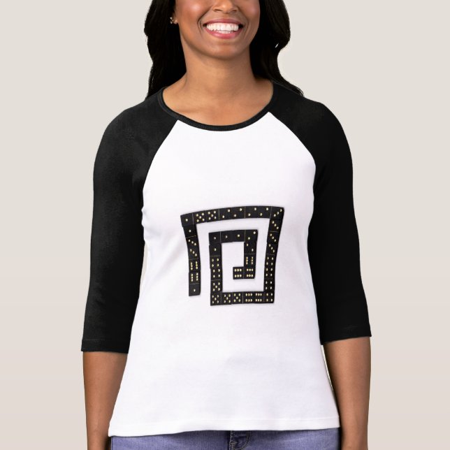 Domino Spiral Raglan T-Shirt (Framsida)