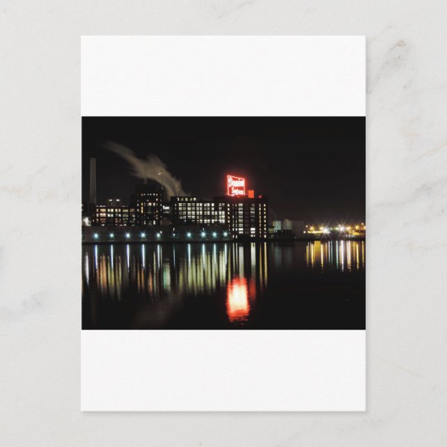 Domino Sugar Baltimore på natten Vykort (Framsida)