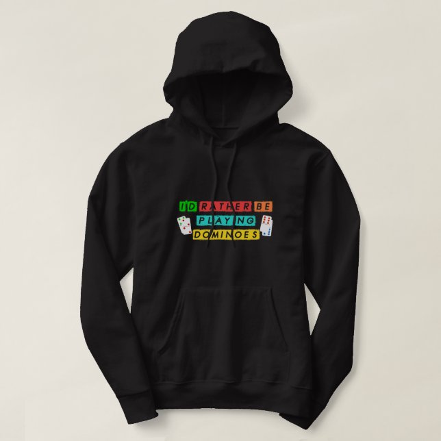 Domino Tile Board Player Enthusiast Domino Game Ni Hoodie (Design framsida)