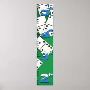 Domino  Tillväxtdiagram. Poster