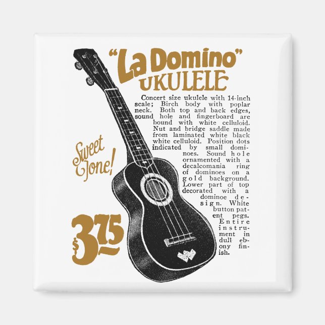 Domino Uke Ad Magnet (Framsidan)