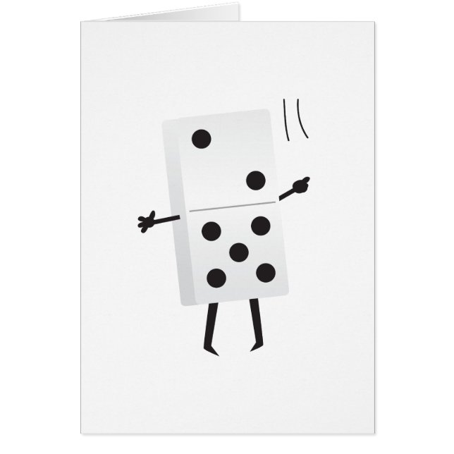 Dominodans Hälsningskort (Framsidan)