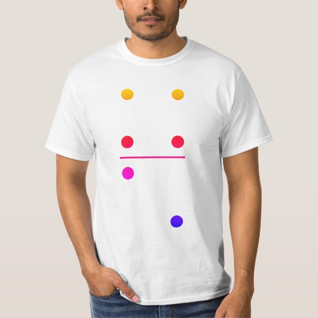 Dominoes 4-3 Group Costume T Shirt (Framsida)