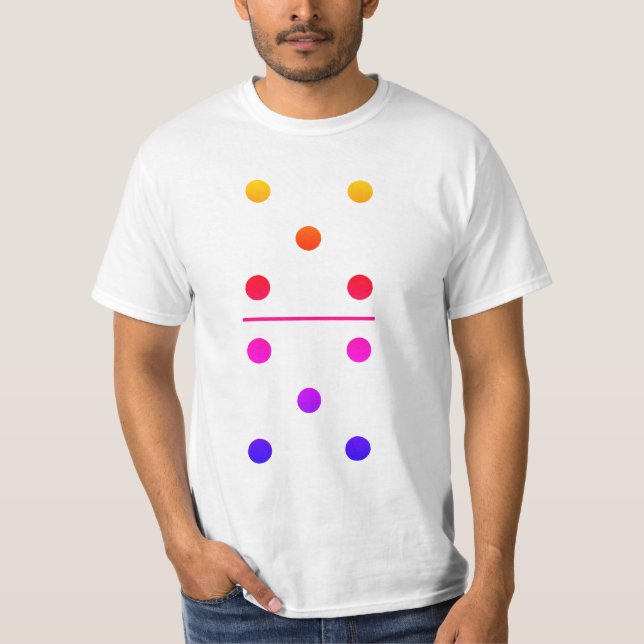 Dominoes 5-5 Group Costume T Shirt (Framsida)