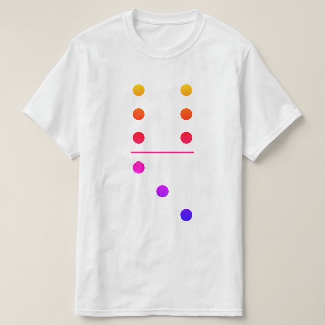 Dominoes 6-3 Group Costume T Shirt (Design framsida)