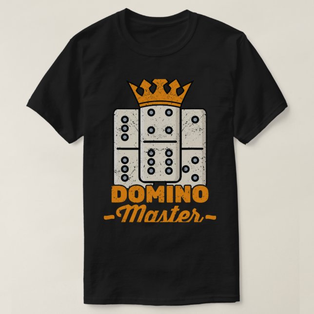 Dominoes Domino Master Tournament Player Hobby T Shirt (Design framsida)