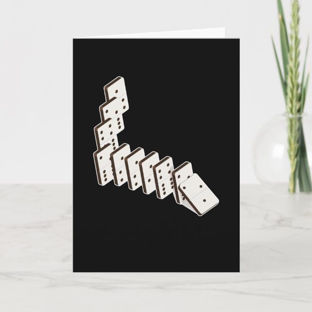 Dominoes Dominoe Game Game Night Kort (Framsida)