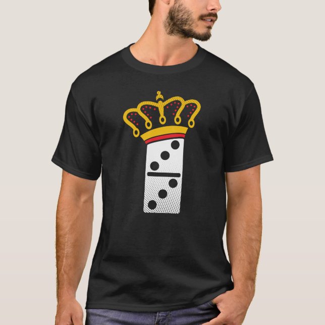 Dominoes drottning - gåva från spelaren t shirt (Framsida)