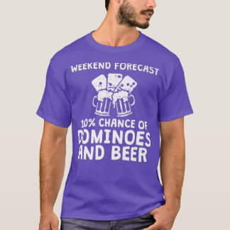 Dominoes Funny Dominoes Player Beer Helg T Shirt