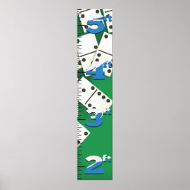 Dominoes Growth Chart. Poster