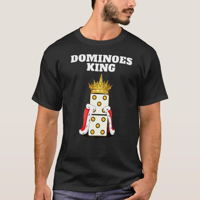 Dominoes Kung Manar Dominoes Player Boys Dominoes T Shirt (Framsida)