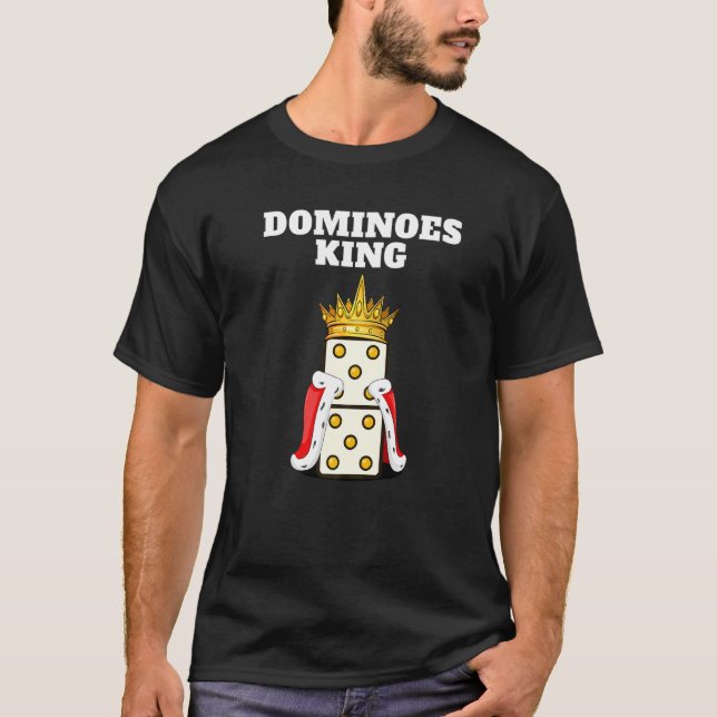 Dominoes Kung Manar Dominoes Player Boys Dominoes T Shirt (Framsida)