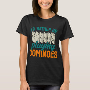 Dominoes spelar Dominoes Master Game Players T Shirt