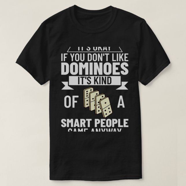 Dominoin Player Board Game Dominoes T Shirt (Design framsida)