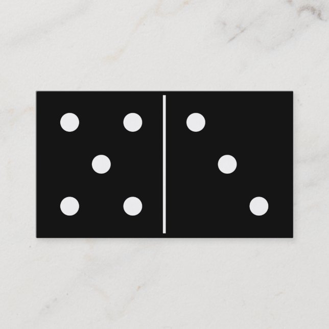 Dominolekbiet Visitkort (Framsida)