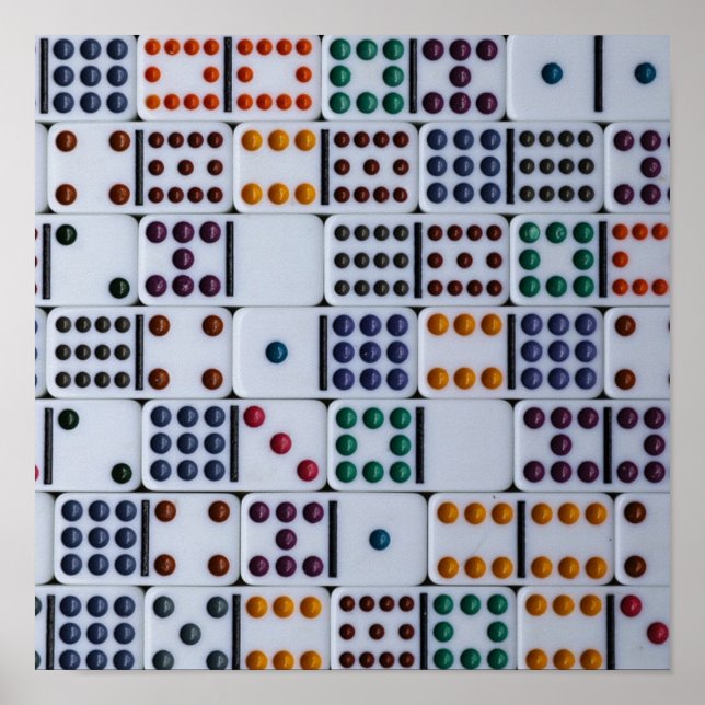 Dominos Numbers Game Poster (Framsidan)