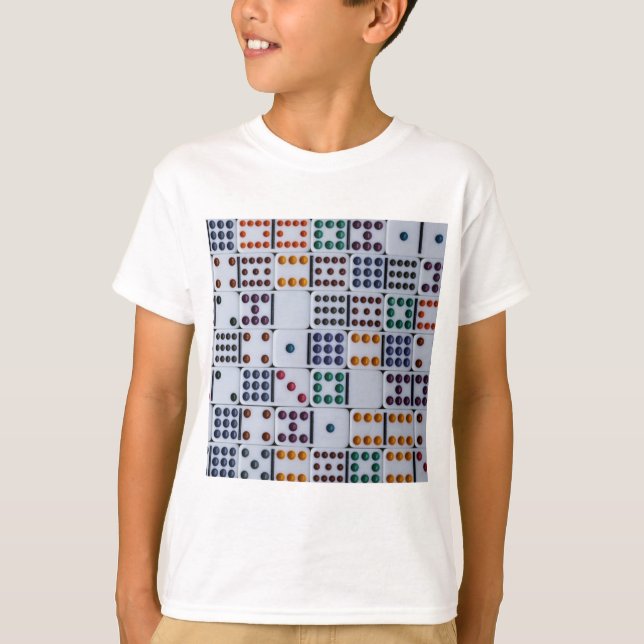 Dominos Numbers Game T Shirt (Framsida)