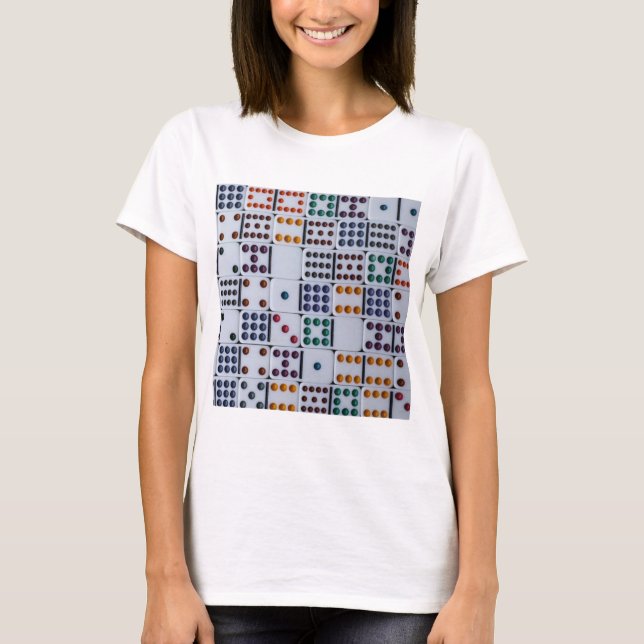 Dominos Numbers Game T Shirt (Framsida)