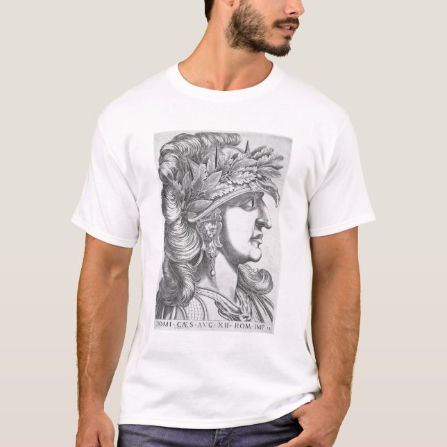 Domitian Caesar (51-96 ANNONS), 1596 (gravyr) T-shirt (Framsida)