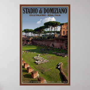 Domitian stadion på den Palatine backen Poster