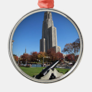 Domkyrka av att lära universiteten av Pittsburgh Julgransprydnad Metall