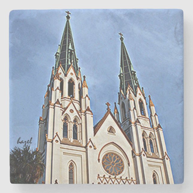 Domkyrka av St John den baptistiska Stenunderlägg (Framsidan)