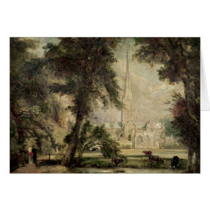 Domkyrka för John konstapel Salisbury från Hälsningskort