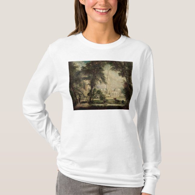 Domkyrka för John konstapel | Salisbury från Tee Shirt (Framsida)