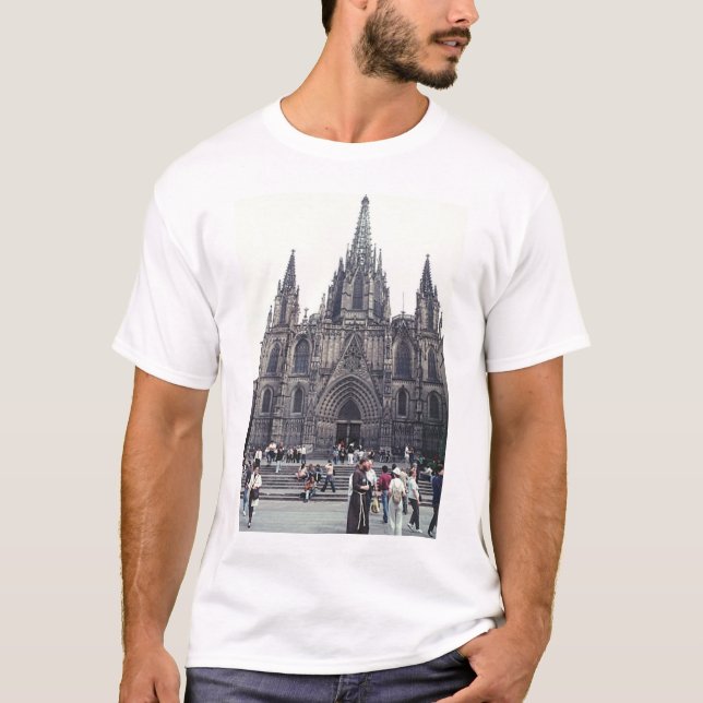 Domkyrka i Barcelona T-shirt (Framsida)