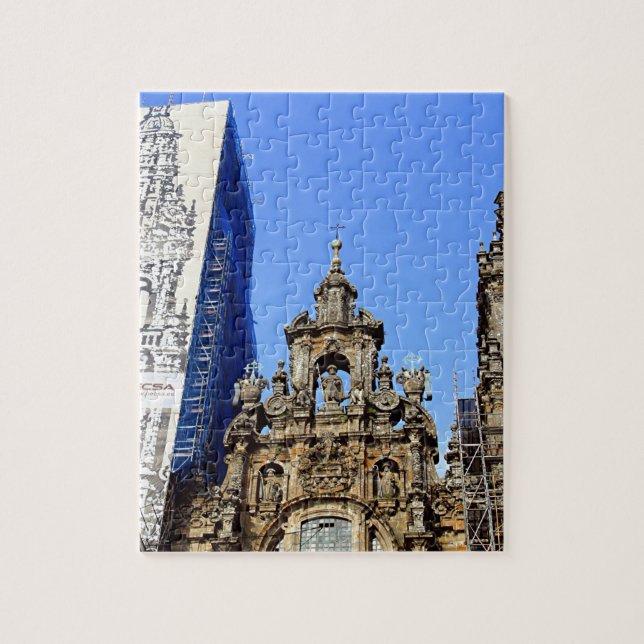 Domkyrka Santiago de Compostela, Spanien Pussel (Vertikal)