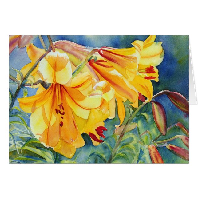 Domkyrkaguld 15x11 hälsningskort (Framsidan Horizontal)